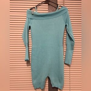 Long sleeve sweater romper